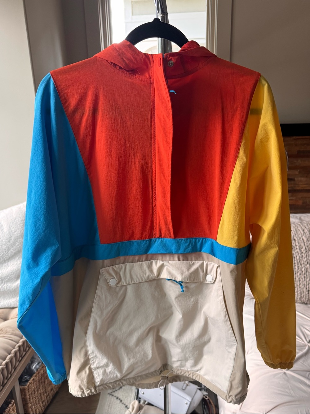 Teddy Fresh Colorblock Pullover Windbreaker Jacket  Y2K Streetwear gorpcore Sz L